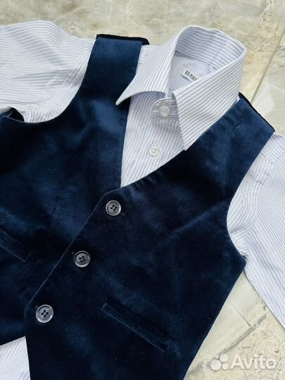 Нарядный костюм тройка для мальчика размер 86