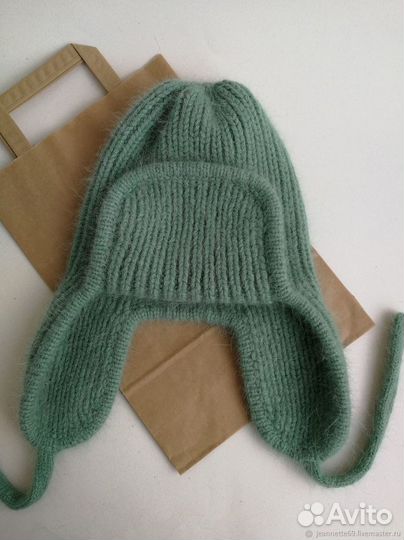 Шапка-ушанка женская