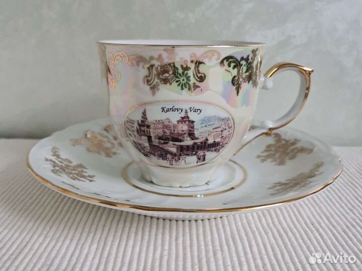 Чашка с блюдцем. Фарфор. Чехия