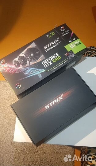 Видеокарта Asus gtx 1060 6gb strix