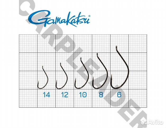 Крючки фидерные Gamakatsu Hook F22 №10