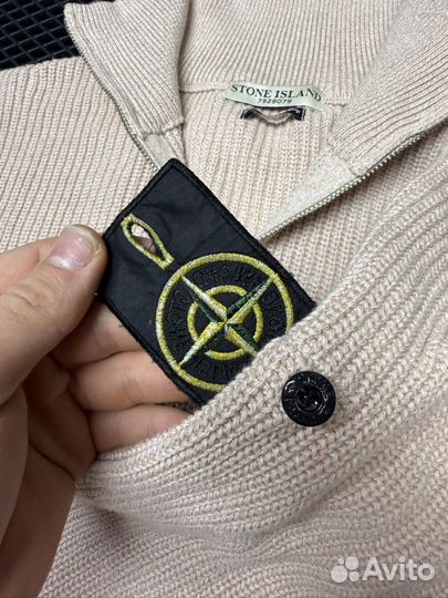 Свитер Stone island полузамок (Оригинал)