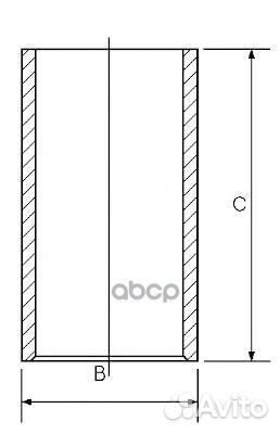 Гильза d86.00 STD mazda B,E-Serie/ KIA Besta 2.2D