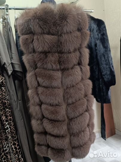 Жилетка из натурального песца