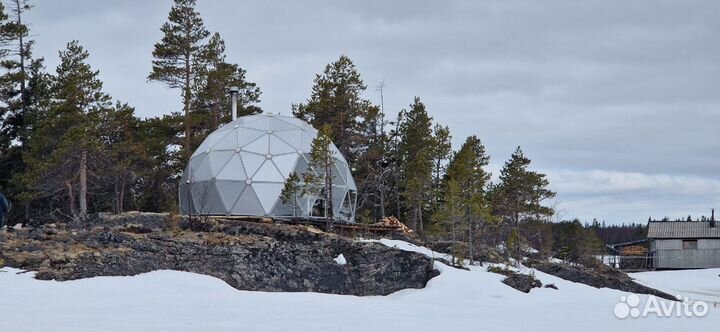 Купольный дом для глэмпинга (теплый, мобильный)