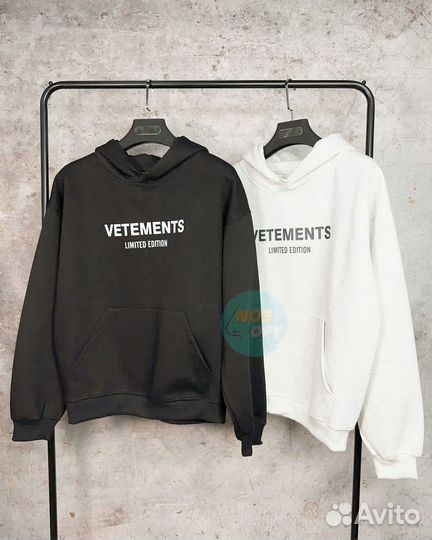 Худи Vetemens белая на весну