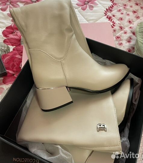 Ботильоны сапоги Из натуральной кожи