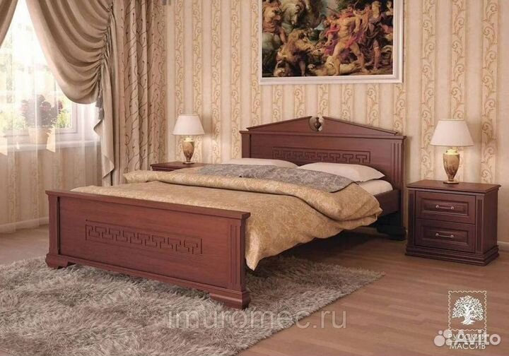 Кровати из массива дерева