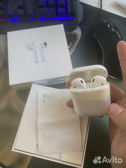 Беспроводные наушники air pods 2