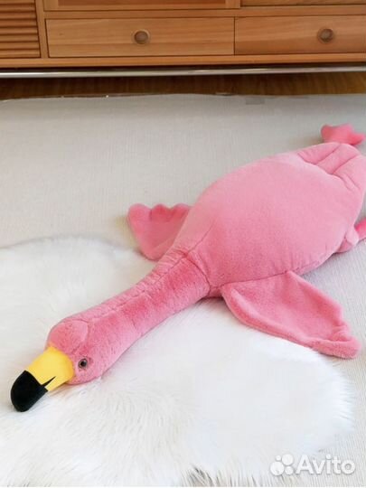 Фламинго мягкий 130 см Новый