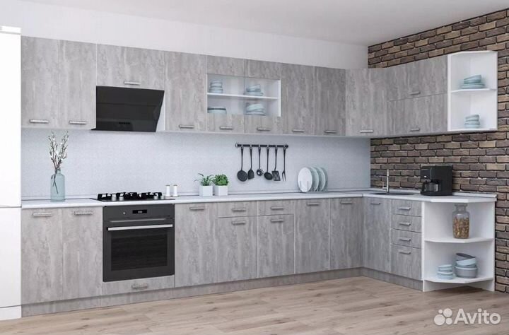 Кухня угловая модульная тифани 3400*1700