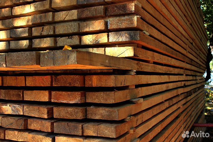 Шлифованные доски лиственницы 50x150 мм, для профе