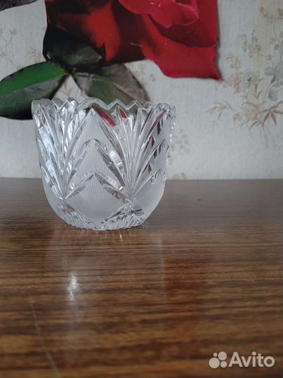 Ваза для фруктов хрусталь