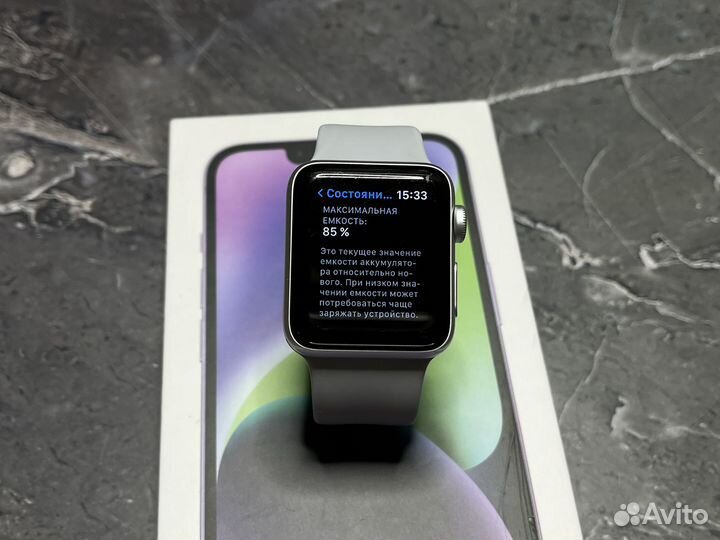 Часы Apple Watch 3 38 mm 85 акб