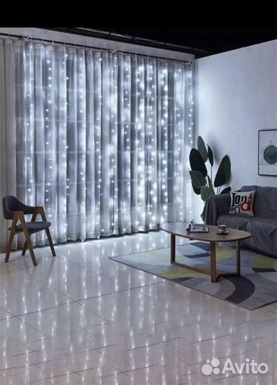 Гирлянда штора
