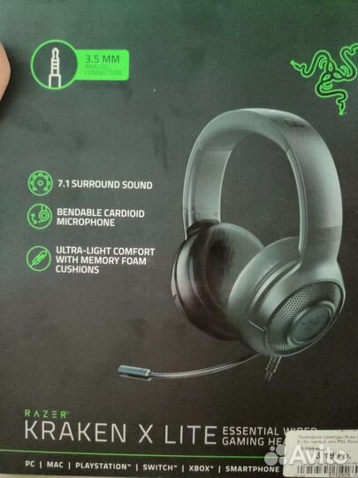Проводные наушники Razer kraken X Lite
