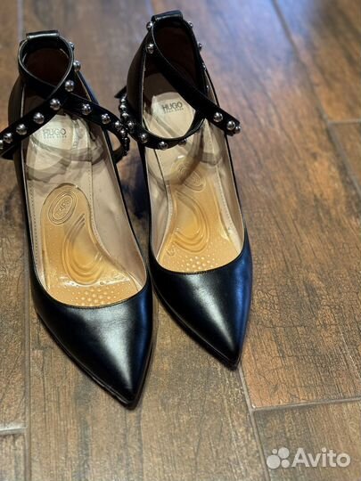 Итальянские кожаные туфли hugo boss