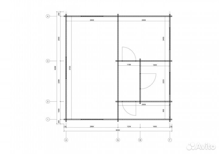 Большой дачный дом 6х6 метров(весна-осень)