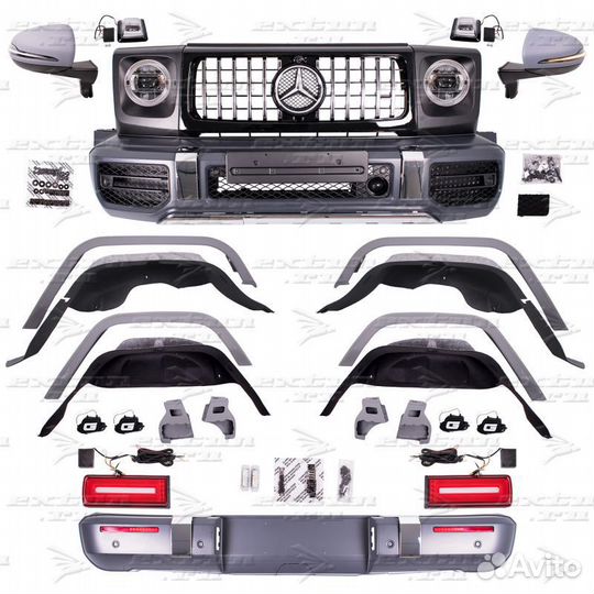 Обвес 63 AMG 2018 на Mercedes G-klasse W463 полный