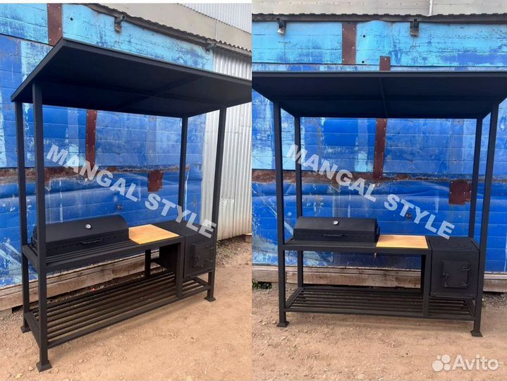 Мангал в стиле лофт