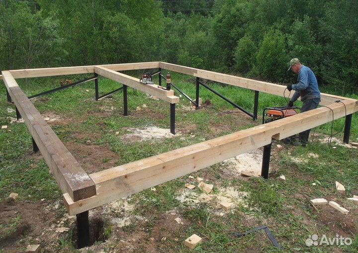 Заливка фундамента бетонные работы