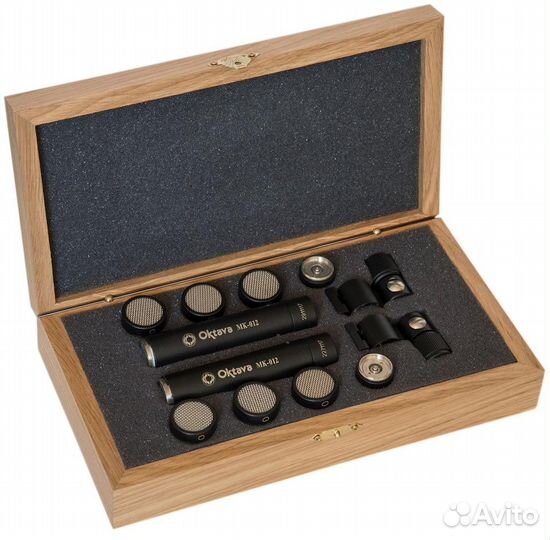 Стереопара микрофонов Октава мк-012 (черный, в дер