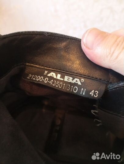 Ботинки муж Alba Италия нат кожа демисезон 42-43р