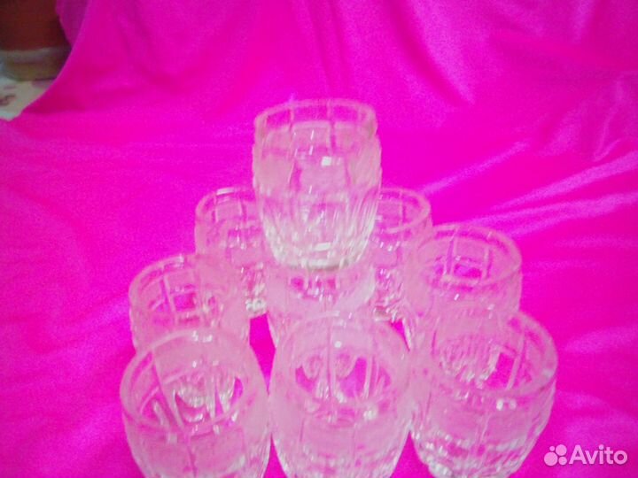 Стопки - бочонки хрустальссср