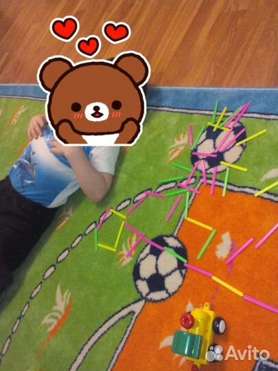 Детский ковер футбольное поле