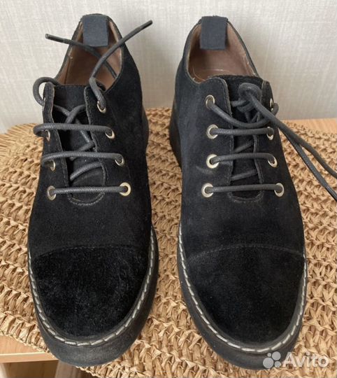 Туфли полуботинки замшевые H&M женские 38 р