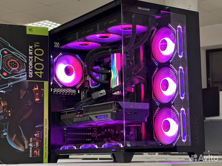 Игровой пк новый Ryzen 7 7800X3D 64ddr5 Rtx 4070ti