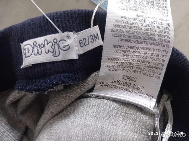 Новые штаны детские Dirkje, размер 62