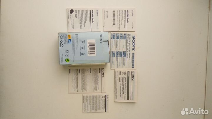 Приемник sony ICF-S22(упаковка с документами)