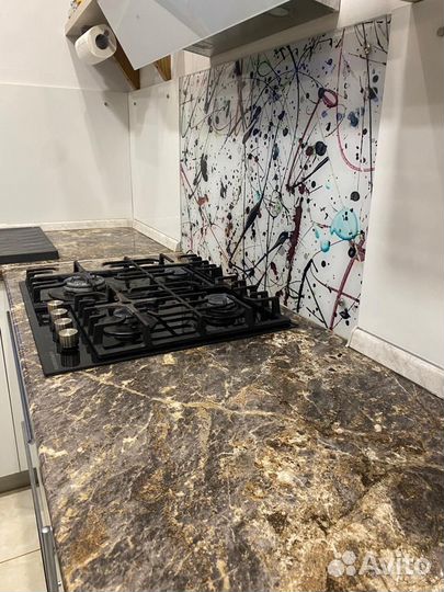 Фартук кухонный,защитный экран,прозрачный пластик