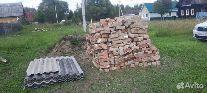 Кирпич красный бу и шифер бу