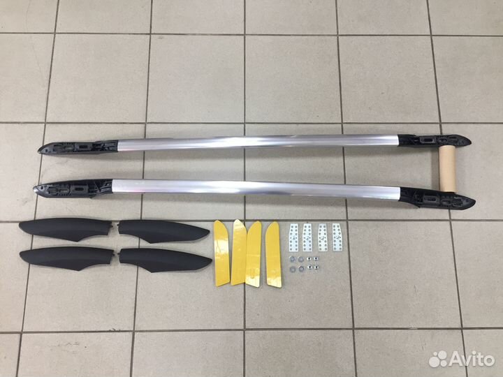 Рейлинги на крышу серебро SsangYong Korando 2010+