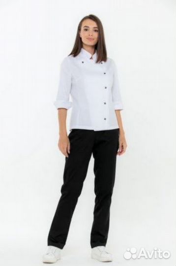 Белый китель поварской мужской