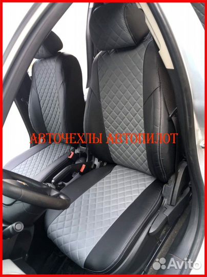 Чехлы Автопилот Chevrolet Cruze из экокожи Ромб