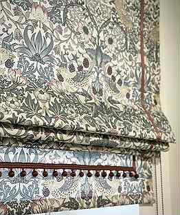 Ткань Моррис Morris хлопок печать римская штора