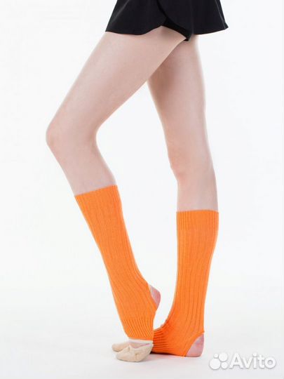 Гетры с отверстием 60см solo GD-8 Оранжевые