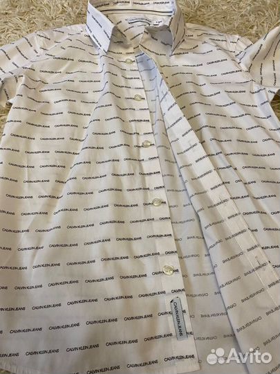 Рубашка белая Calvin Klein