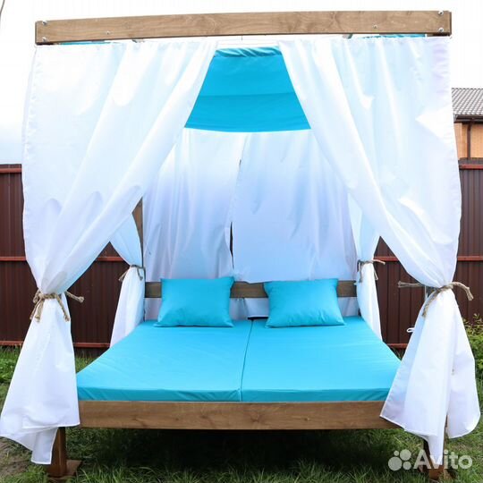 Матрас в беседку 1, шторы в беседку 1