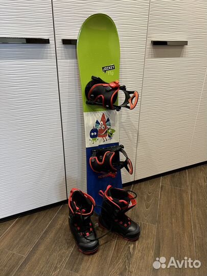 Сноуборд крепления ботинки комплект детский