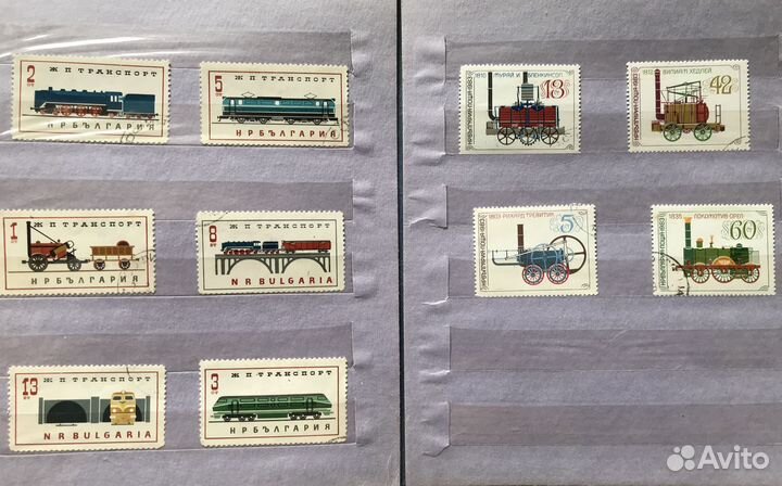 Почтовые марки паровозы железная дорога