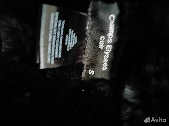 Кожаное пальто42 44 черное