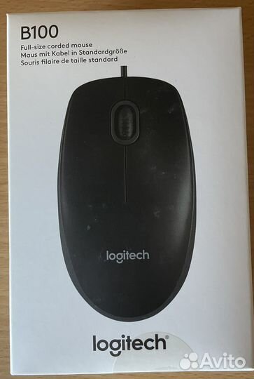 Компьютерная мышь logitech B100, новая