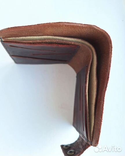 Мужское кожаное портмоне ручной работы