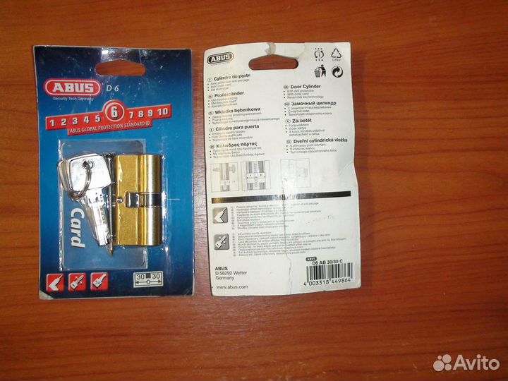 Цилиндр (личинка) для замка abus D6, Германия