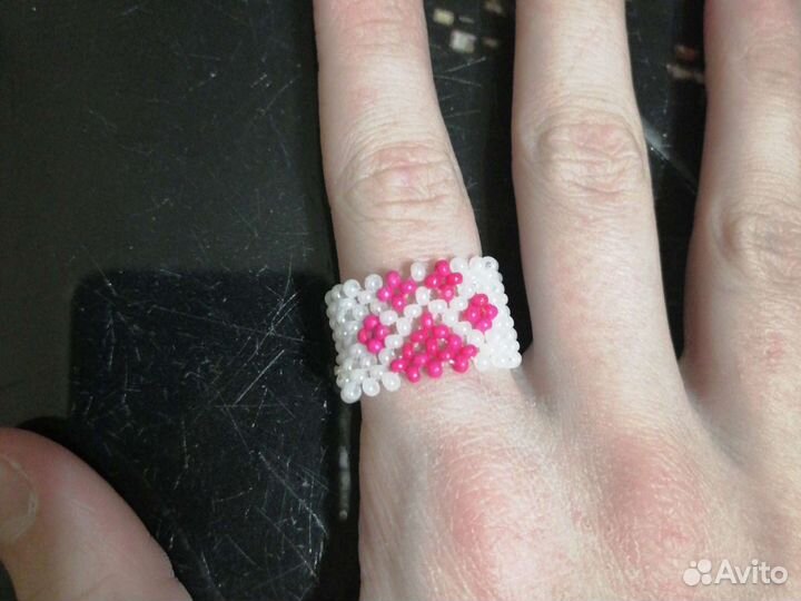 Кольцо из бисера