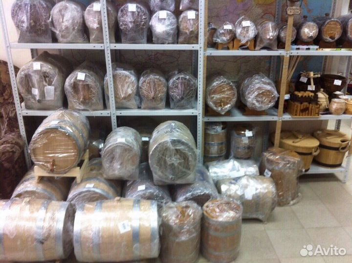 Дубовые бочки для вина, коньяка. Кадушки